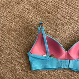 Victoria's Secret Blue and Pink Bra